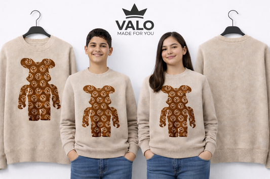 kids printed pullover
